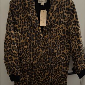 Stylish Leopard Print Blazer